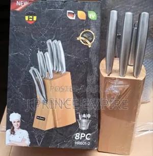 Haus Roland Stainless Steel Knives Set 8 PCS (Wooden Stand)