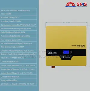 Sms Solar 5.12kwh 51.2v Lithium Ion Battery Very Quality