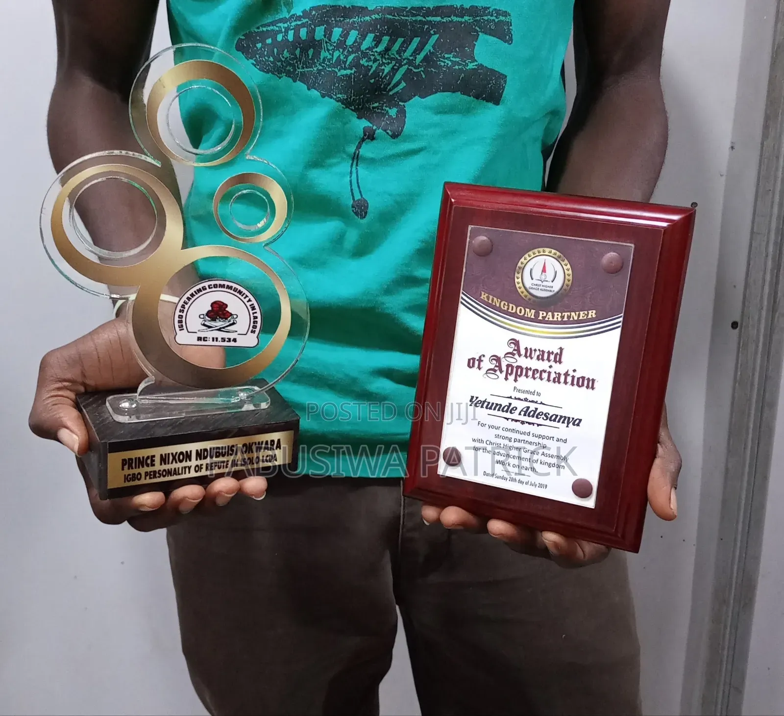 Award Trophy Crystal Plaque