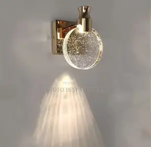 Silver and Gold Luxury Wall Light, Led