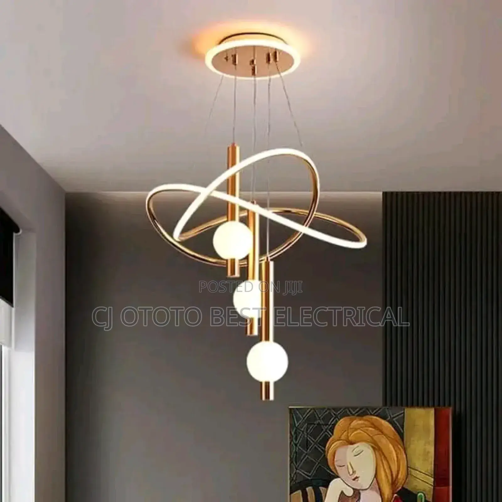 Black and Gold Available, Led Drop Light