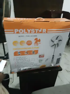 Stay Cool During Blackouts! Polystar 18'' Solar Rechargeable