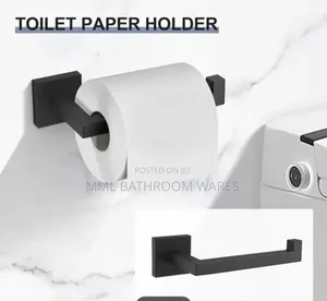 Matte Black Square Tissue Holders