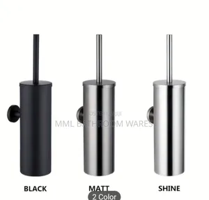 Stainless Steel Toilet Brush Set With Holder Wall-Mounted