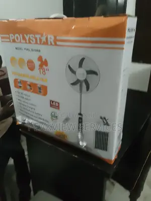 No More Heat! Polystar 18'' Solar Fan - Eco Friendly Durab