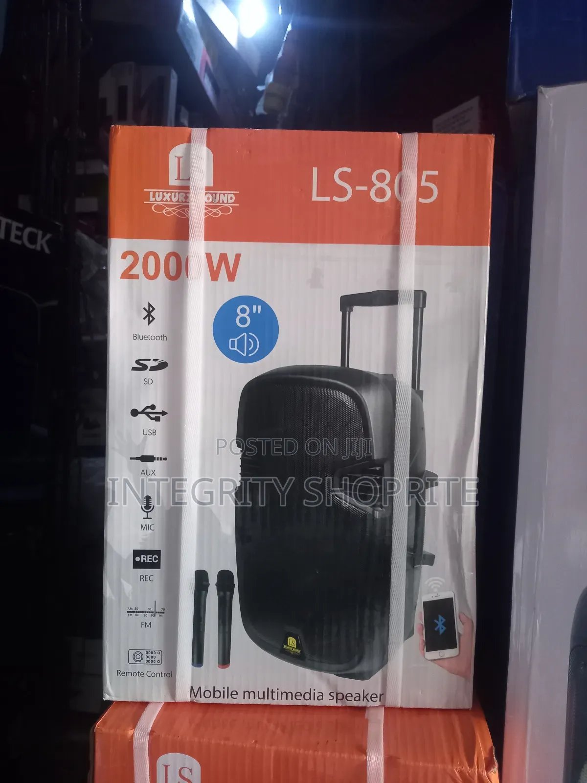 8"Inches Public Address System With Two Wireless Microphone