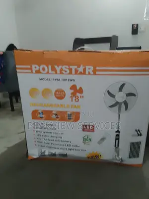 Top Quality 18'' Polystar Solar Rechargeable Fan - PVKL-5018