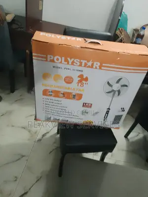 Stay Cool Without Electricity! Polystar 18'' Solar Fan