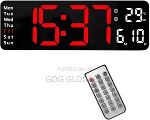 Led Clock With Countdown Timer, Calendar and Temperature