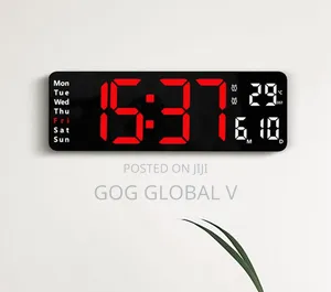 Led Clock With Countdown Timer, Calendar and Temperature
