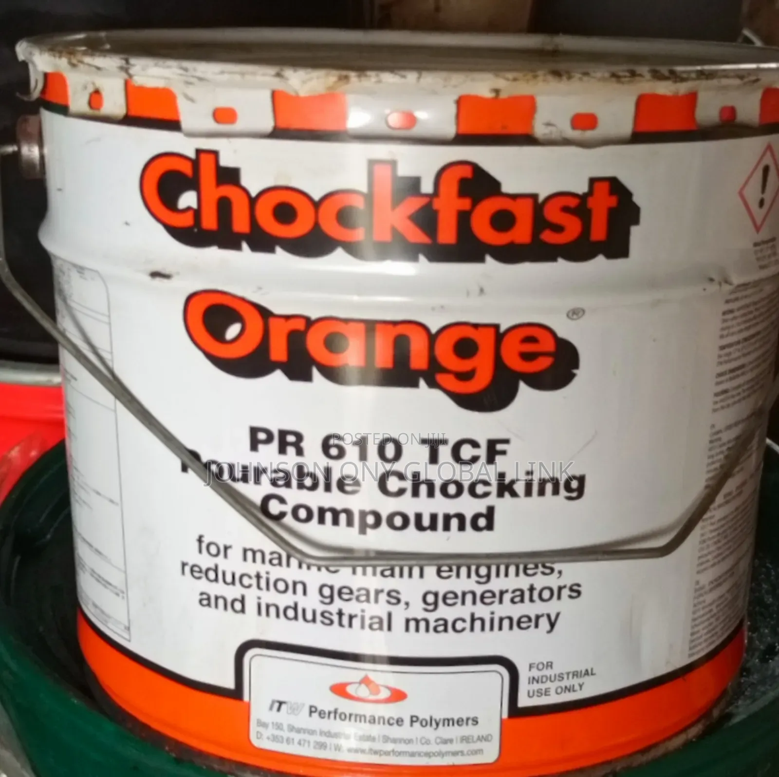 Chock Fast Orange Epoxy Gum