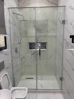 Clean Plain Glass Cubicle