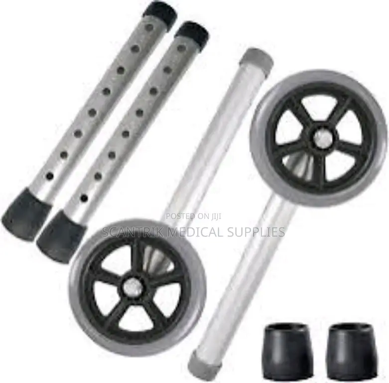2 Button Folding Walker With Wheel