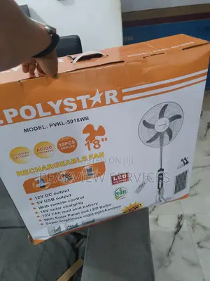 Your Best Choice for Cooling - Polystar 18'' Solar Fan