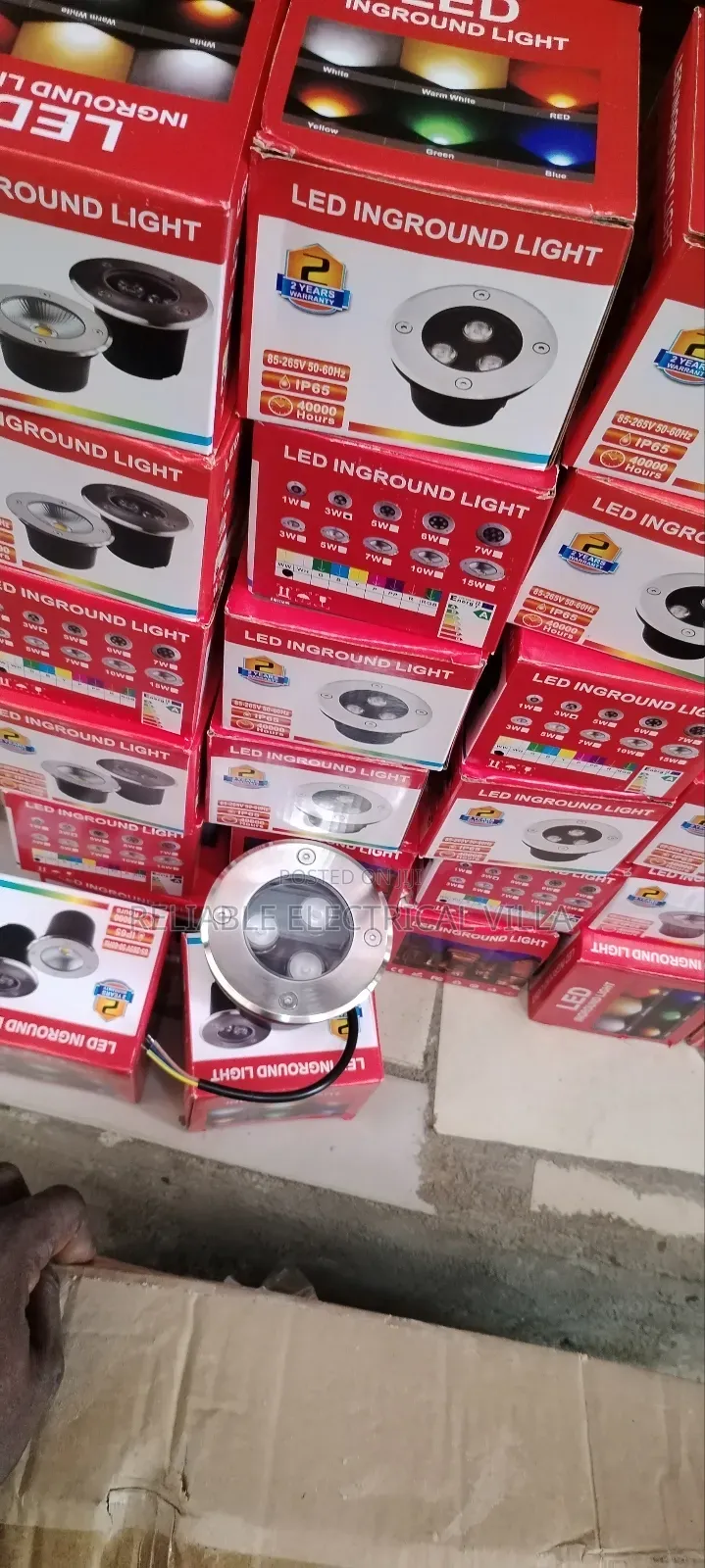 3 Eye Warm White Floor Light