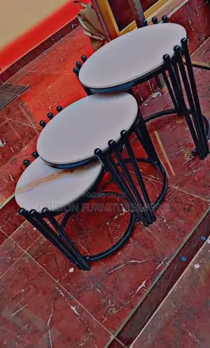 Portable 3 in 1 Side Stools With Marble Top