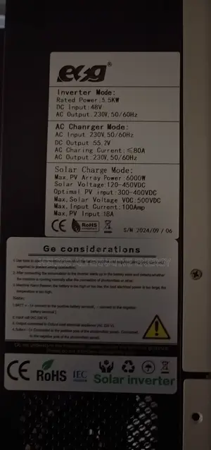 5.5kw Hybrid Inverter Wifi Monitoring