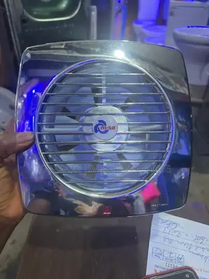 6* Chrome Bathroom Exhaust Fan - Quiet Ventilation
