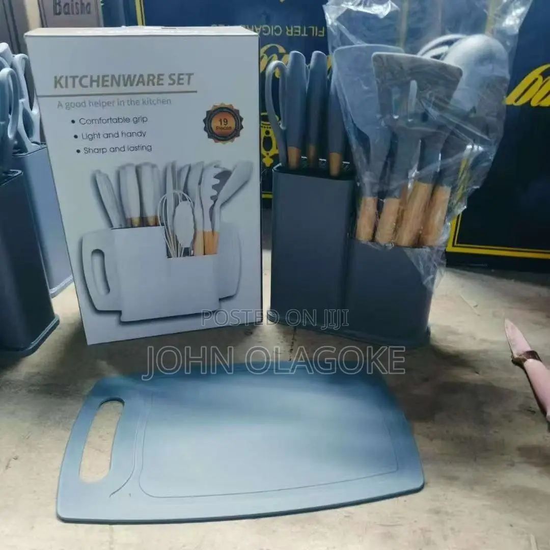 19pc Set Silicon Spoon With Chopper