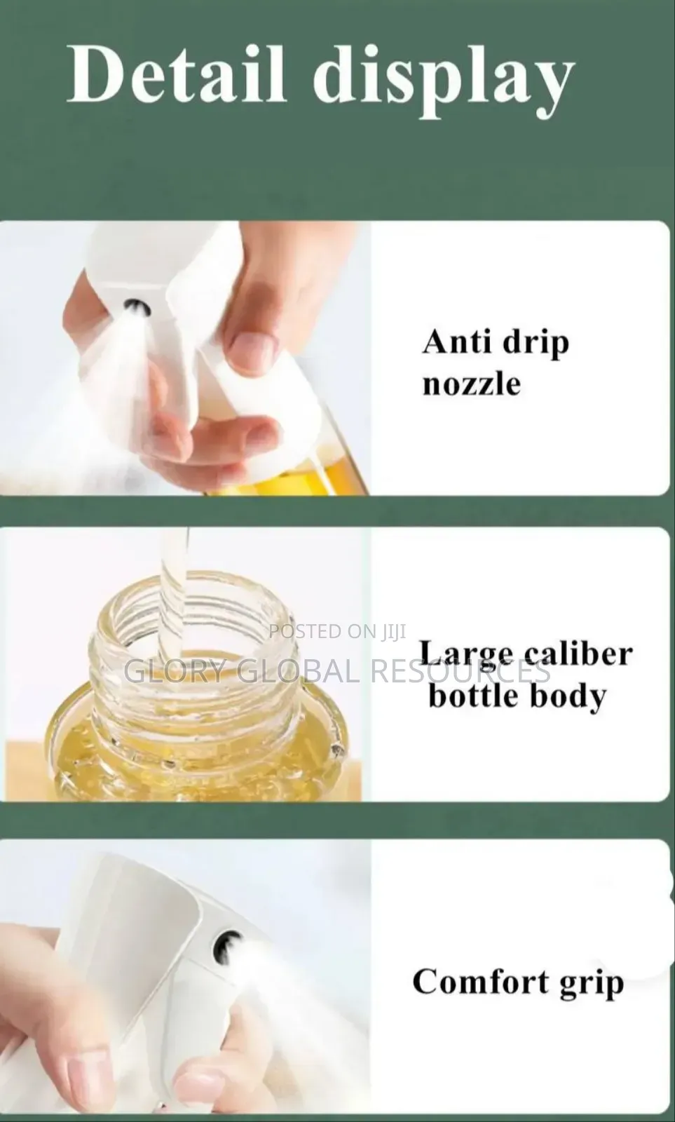 500ml Multipurpose Plastic Container Oil Sprayer / Dispenser
