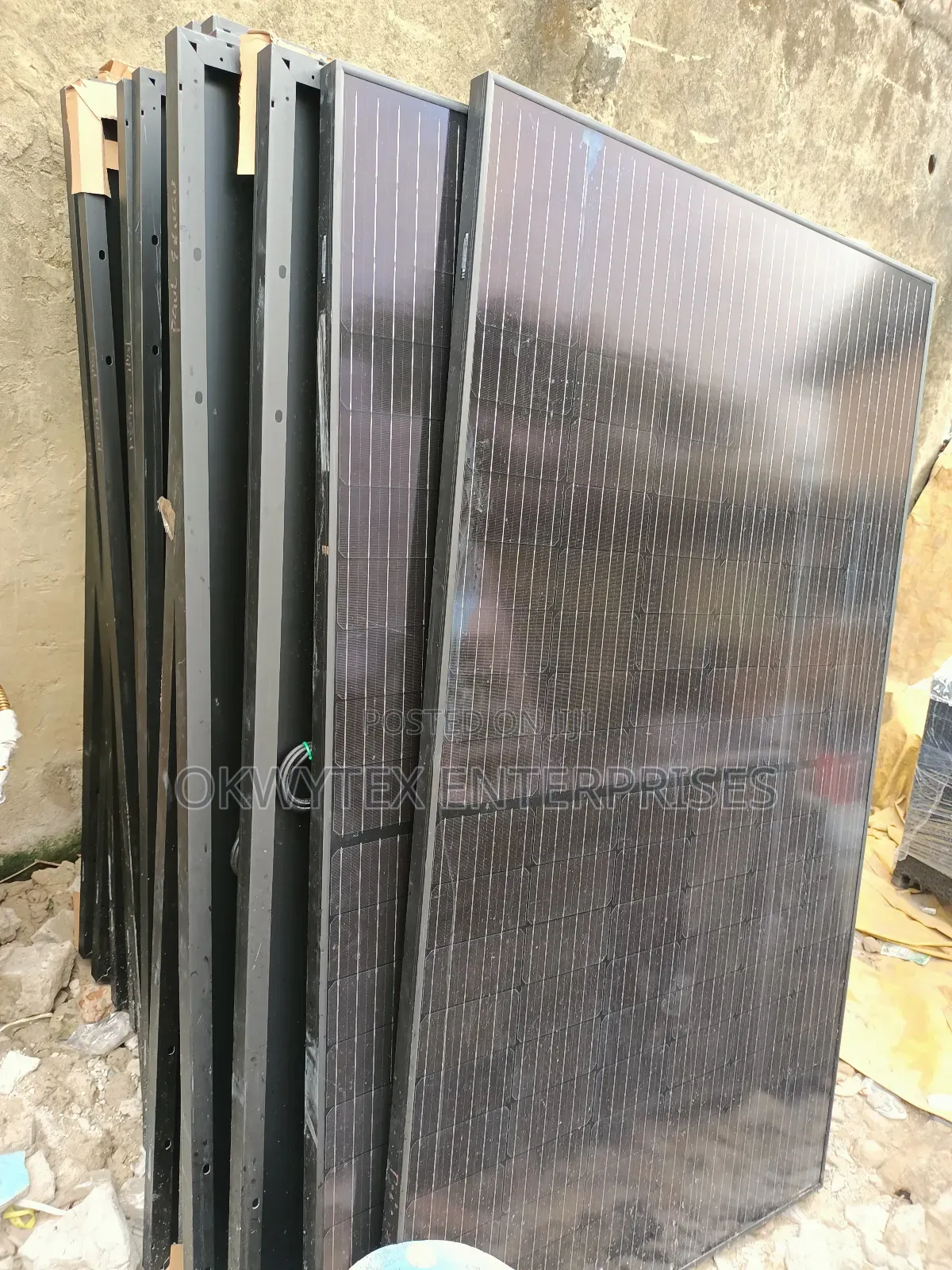 450watts Flames All Black Mono Solar Panel Much Available