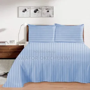 Pure Cotton Material Original Stribe Bedsheet 6by6
