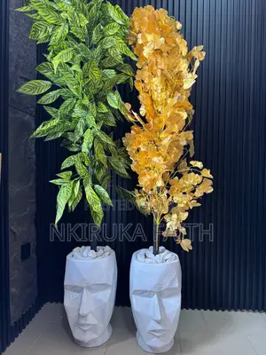 Face Pot With Flower