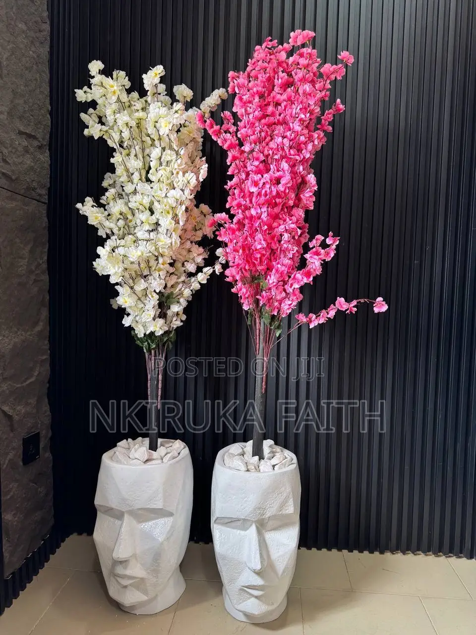 Face Pot With Flower