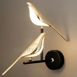 Touch Switch Magpie Bird Led Wall Lamps for Bedside Bedroom