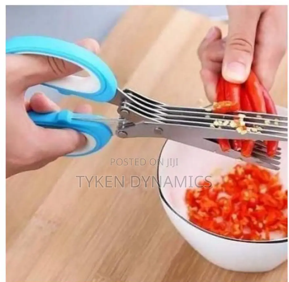 Multifunctional Stainless Steel 5 Layers Vegetable Scissors