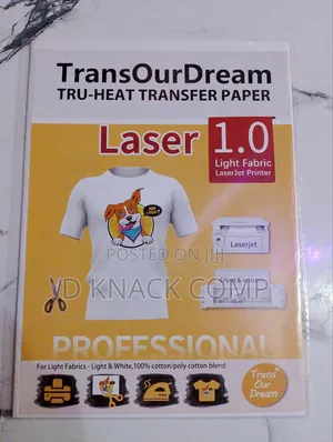 10 Sheets Laser Tur-Heat Transfer Paper for Light Fabric