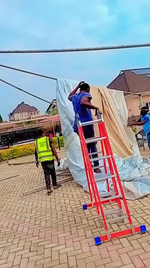 Fabrication Repairs Laundry and Installation of Marquee Tent