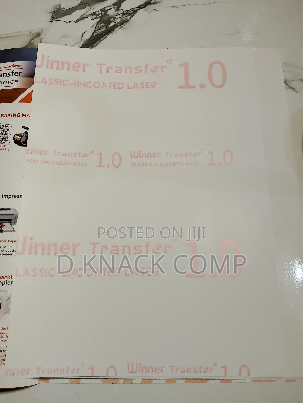 20 Sheets Uncoated Smart Laser Transfer Paper