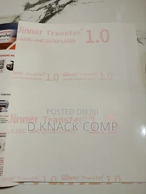 20 Sheets Uncoated Smart Laser Transfer Paper