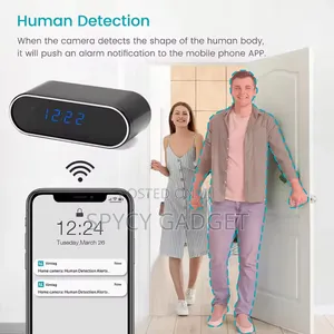 Mini Table Clock With Wifi Hidden Camera 1080p
