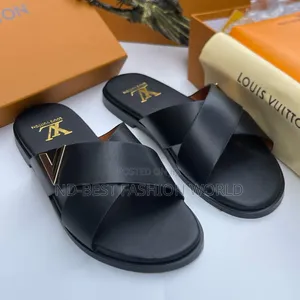 Pure Quality Leather Louise Vittuon Slippers