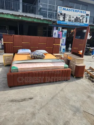High Quality Padded Six by Six Bed.