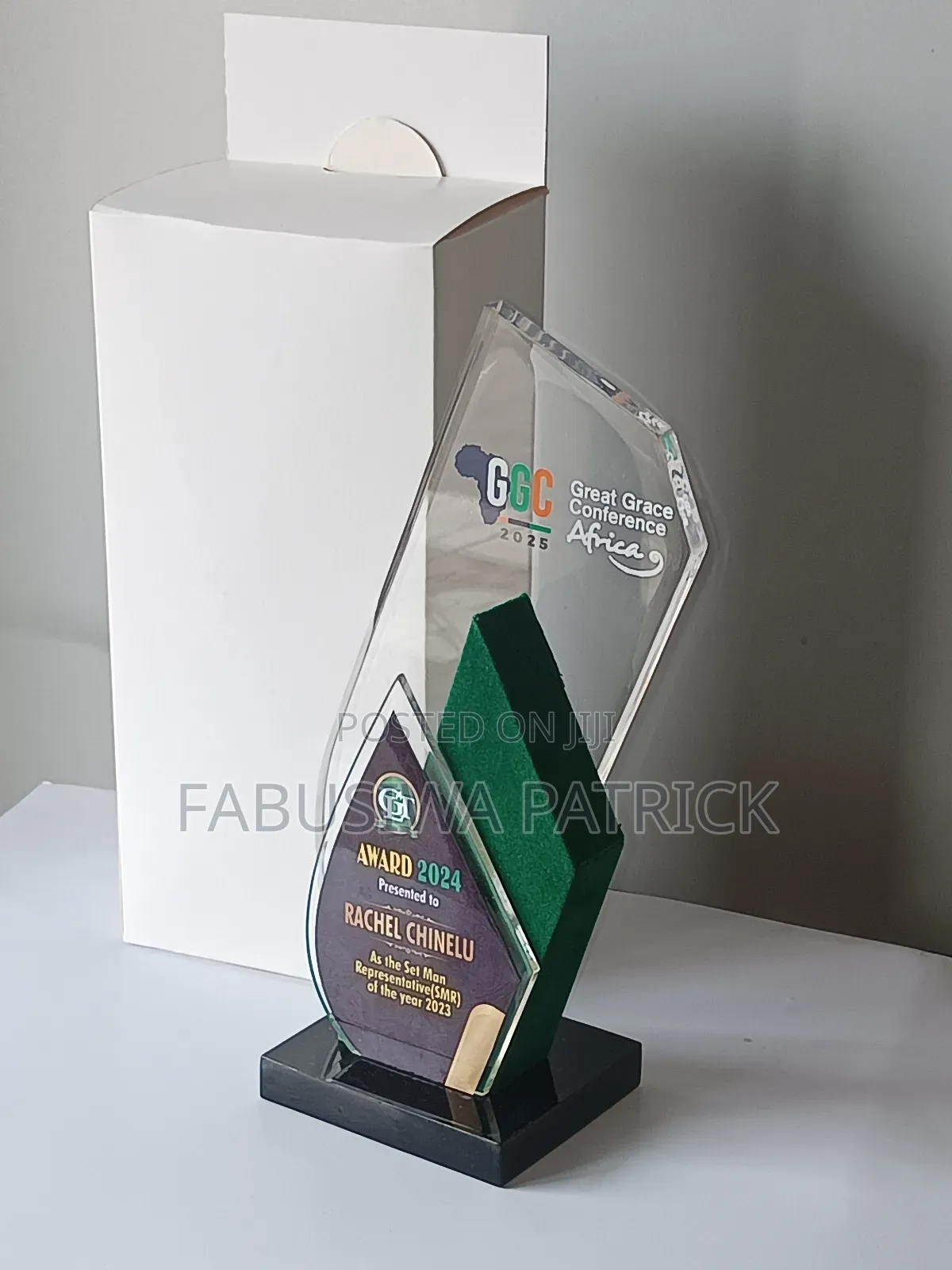 Award Trophy Crystal Plaque