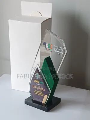 Award Trophy Crystal Plaque