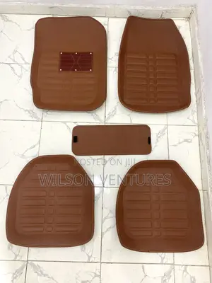 Brown Color Leather Foot Mat for All 5 Seater Car and Suv