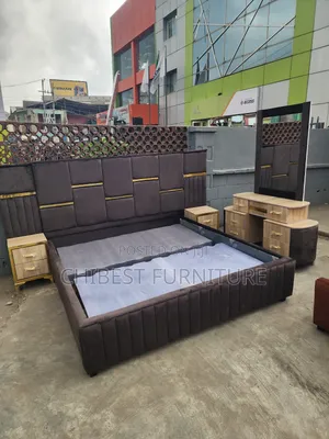 Six by Six Set of Upholstery Bed Frame