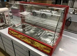 3plate Electric Red Snack Display Warmer 3f