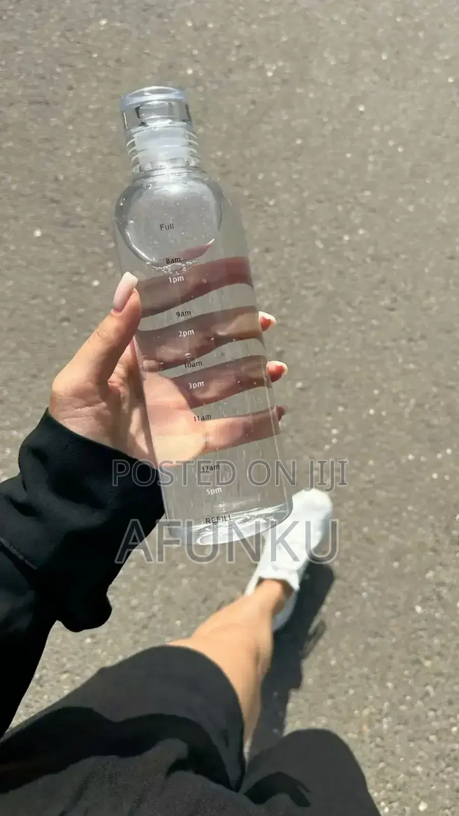 Water Bottle With Time Scale