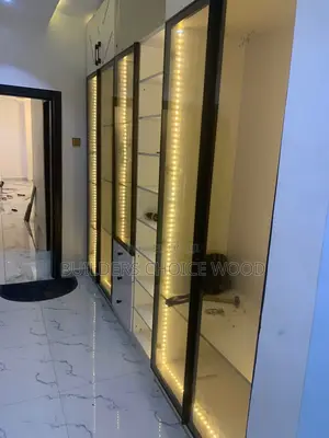 Glass Wardrobe With Rope Lights