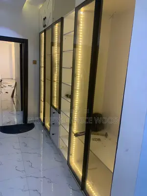 Glass Wardrobe With Rope Lights