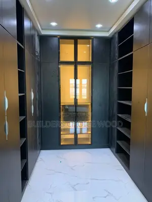 Walk In Wardrobe With Tinted Glass