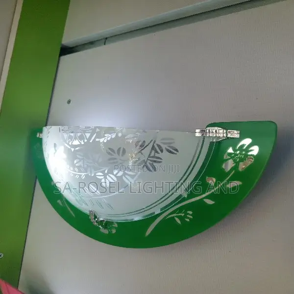 Glass Halfmoon Wall Bracket Fitting Light