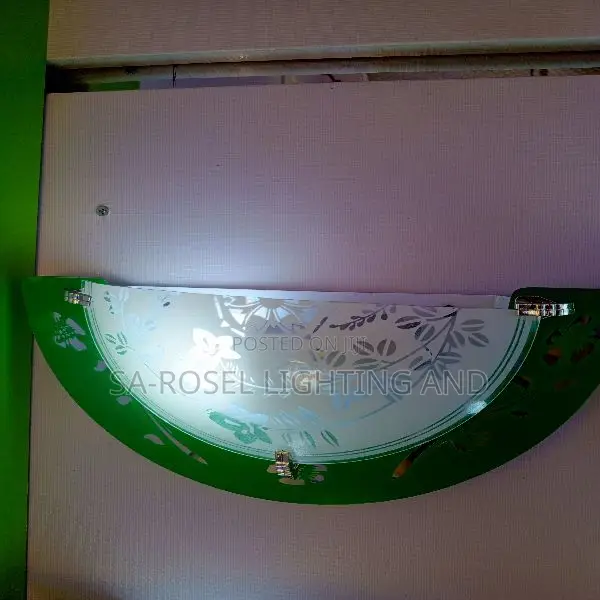 Glass Halfmoon Wall Bracket Fitting Light