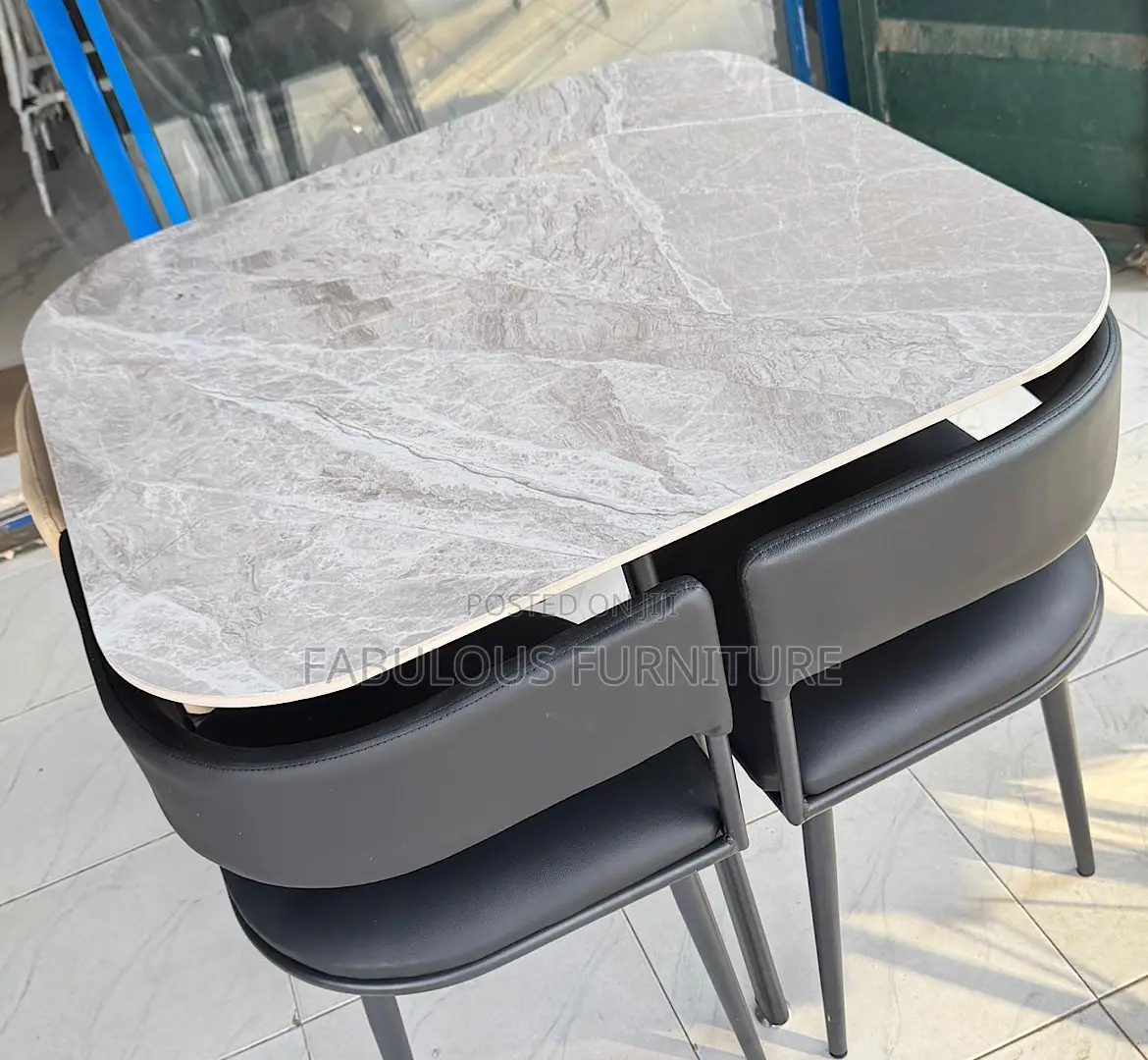 Modern Marble Top Dining Set