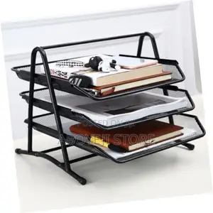 3-Tier File Document Tray-Black